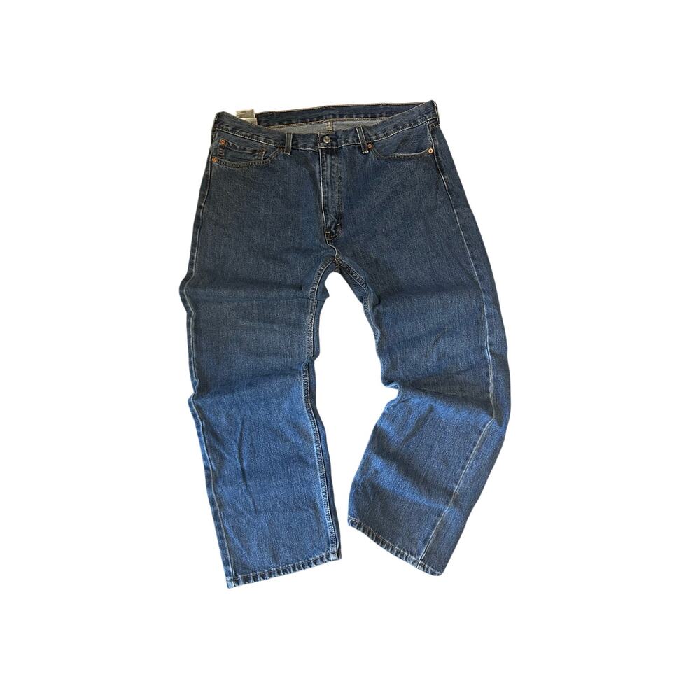 40 x 30 Levi’s 505 medium wash classic straight denim jeans perfectly worn